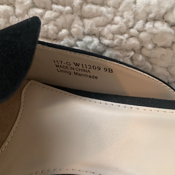 Cole Haan Black Suede Loafer Mules Size 9 - Picture 3 of 6